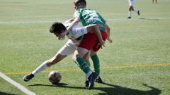 Un lance del partido del Pabelln contra el Arenal.