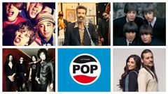 The Stone Roses, Jarabe de Palo, The Beatles, H�roes del Silencio, portada del disco  Pop  de Los Planetas y Camela, algunos de los m�ltiples artistas que aparecen en �La m�sica no es lo m�s importante�