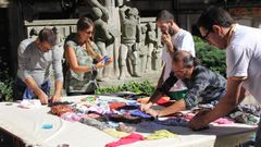 Imagen de una de las actividades desarrolladas por Emaus al aire libre en Vigo