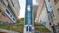 Imagen del nuevo ascensor que entrar� en funcionamiento ma�ana en Vigo