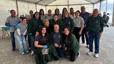 Directiva e colaboradores, durante a celebraci�n