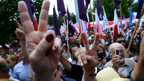 Protestas en Polonia contra las reformas judiciales del Gobierno