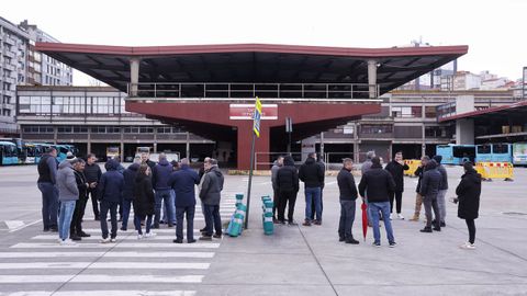 La estaci�n de buses de A Coru�a paralizada este lunes por una nueva huelga del transporte