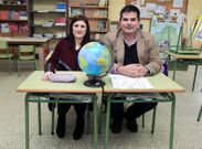 F�tima Abal y Xurxo Charl�n volvieron al Magari�os, donde compartieron aula hasta octavo. 
