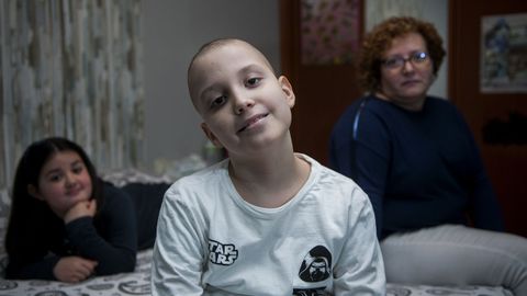 Noel niño de Betanzos enfermo de cáncer