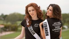 Miss L�bano, a la derecha