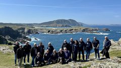 Los integrantes del Vespa Club R�as Altas hicieron una parada el pasado domingo en Punta Frouxeira.