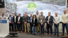 La presidenta de la Mancomunidade de Ordes, Susana Garca, en una presentacin de la entidad en Fitur