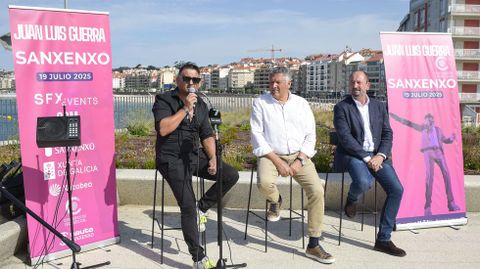 Presentación del concierto de Juan Luis Guerra en Sanxenxo