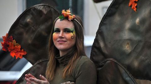 El desfile de comparsas de carnaval de Ferreira de Pantón se celebra siempre una semana más tarde que todos los demás