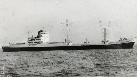 Imaxe do buque de Naviera Vizcana, que tia case 145 metros de eslora