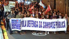 Una movilizaci�n convocada por SOS Sanidade P�blica