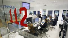 Sede centra del servicio 112 Galicia, donde se recibi� la alerta