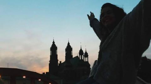 La joven Ana Fidalgo, en su destino Erasmus