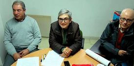 La nueva portavoz de la plataforma, Mar�a Jos� V�zquez, en la presentaci�n del foro. 