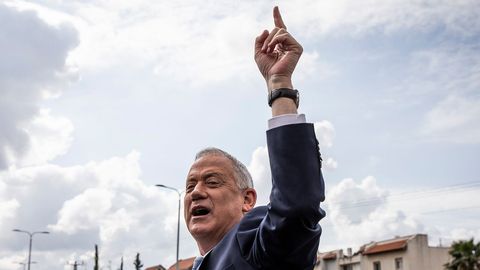 Benny Gantz, l�der de Azul y Blanco