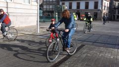 Bicifestaci�n por las calles de Pontevedra