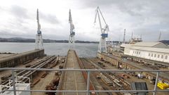 Las gradas de Navantia Ferrol, en las que crecer�n la futura generaci�n de fragatas F-110