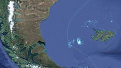 Mapas de la actividad pesquera muestran la elevada concentraci�n de barcos en la zona.