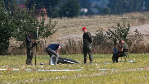 Drones supuestamente rusos derribados en Polonia este mes