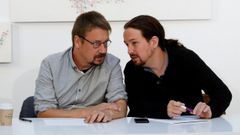 Dom�nech con Pablo Iglesias