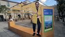 Ramn Marrades, director de Placemaking Europe, en la plaza del Teucro, en Pontevedra