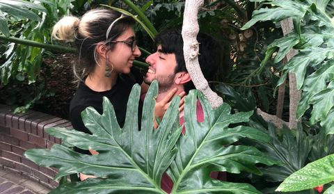 Irma Moreno, natural de A Coru�a, y su novio Serhat Karakelle, natural de Estambul