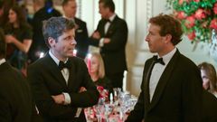 Sam Altam, CEO de OpenAi, y Mark Zuckerber, CEO de Meta, durante la cena de Estado en la Casa Blanca