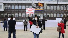 Protesta realiaza el 29 de junio para pedir que la r�a da Pravia tuviese de nuevo doble sentido de circulaci�n 