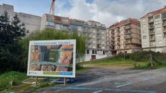 Esta es la parcela donde la Xunta construir� 40 viviendas p�blicas tras la cesi�n de la finca por el Concello