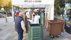 Campa�a informativa sobre compostaje en Carballo, uno de los concellos que participan en el programa de Sogama