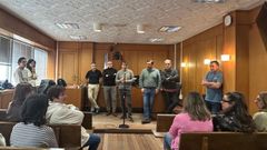 Asamblea celebrada ayer en los juzgados de Ferrol. 