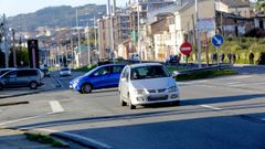 El cruce entre la avenida de Finisterre y la calle Gutemberg