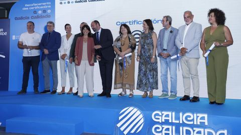 Asistentes al acto organizado para entregar las certificaciones de Galicia Calidad