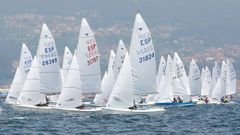La falta de viento hizo que solo se pudiera disputar una regata del Campeonato de Espa�a de snipe.