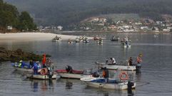 En la r�a de Pontevedra hay 97 embarcaciones autorizadas para marisqueo a flote