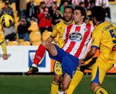 �scar D�az, exjugador del Girona, el pasado fin de semana en el partido contra el Alcorc�n.