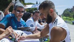 Benzema, en la pretemporada del Madrid en Los �ngeles