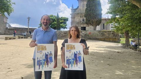 Alberto Conde y Cristina Cid, en la presentaci�n de las Festas de San Bieito de Allariz.