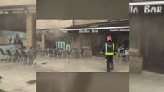 Un incendio afecta a la cocina de una cafeter�a da Costa da Tapia, en Cambre