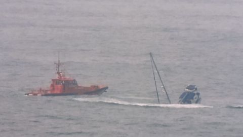 Velero hundido a tres millas de Estaca de Bares