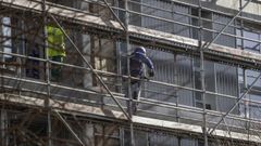 Un trabajador de la construcci�n. 