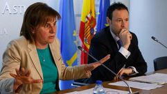 La consejera de Servicios y Derechos Sociales, Pilar Varela, junto al consejero de Presidencia, Guillermo Martnez..La consejera de Servicios y Derechos Sociales, Pilar Varela, junto al consejero de Presidencia, Guillermo Martnez. 