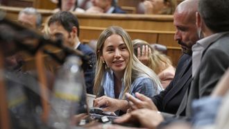 La diputada del PP Noelia Núñez, durante una sesión plenaria en el Congreso de los Diputados.