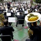 Actuacin al aire libre de la Banda Municipal. 