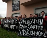 La manifestaci�n congreg� a unos 200 vecinos