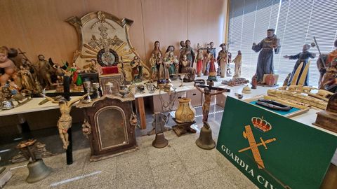 Obras incautadas en la operaci�n Templo Sagrado