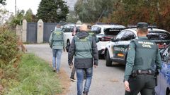 Despliegue de la Guardia Civil en un reciente caso en Baiona