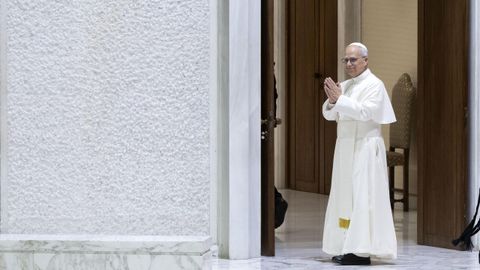 El papa Le�n XVI, durante un acto de canonizaci�n este lunes en el Vaticano