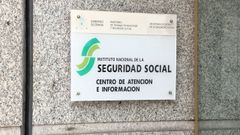 Foto de archivo de un cartel de la Seguridad Social